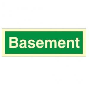 Usha Armour Way To The Basement-1 Signage, Size: 24 x 12 Inch